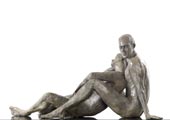 Bronze Sculpture, contemporary nude figure, Dissent