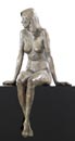 Bronze Sculpture, contemporary nude figure, Flirtatious